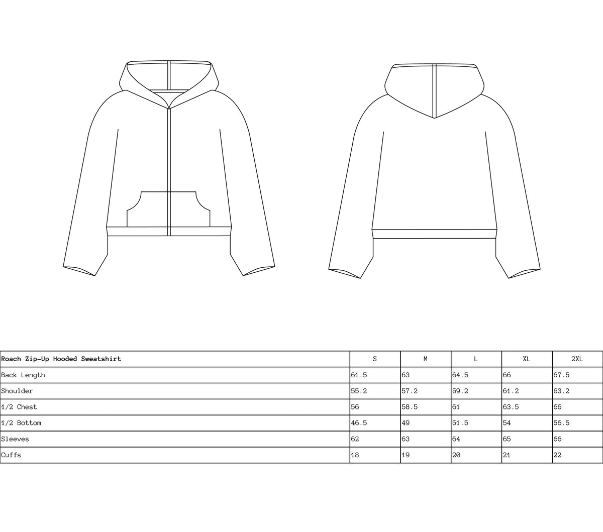 Roach Blue Zip-Up Sweater