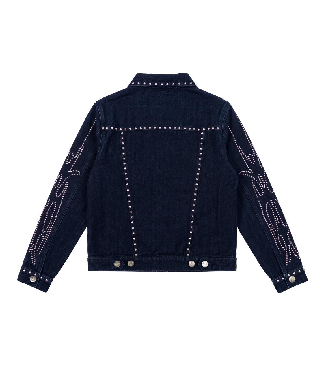 denim studded jacket