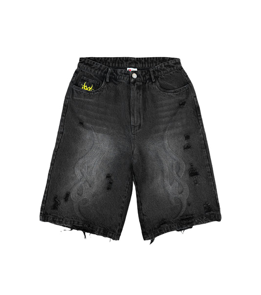 3D Black Shorts
