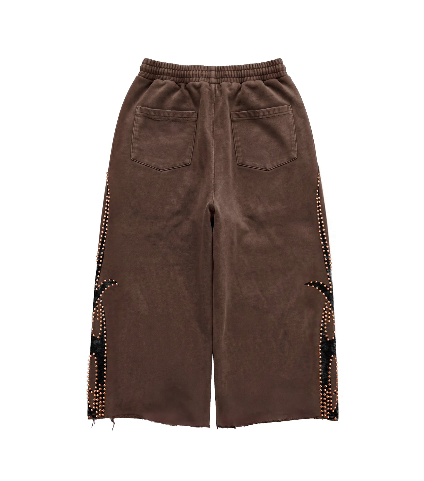 Rose Gold Studded Roach 3/4 Shorts