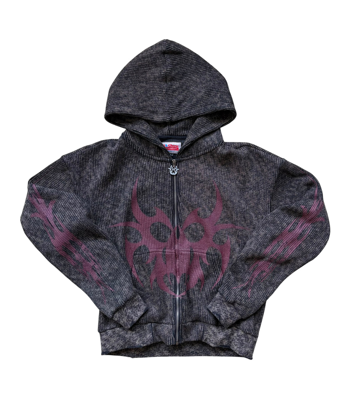 Roach Red Zip-Up Sweater