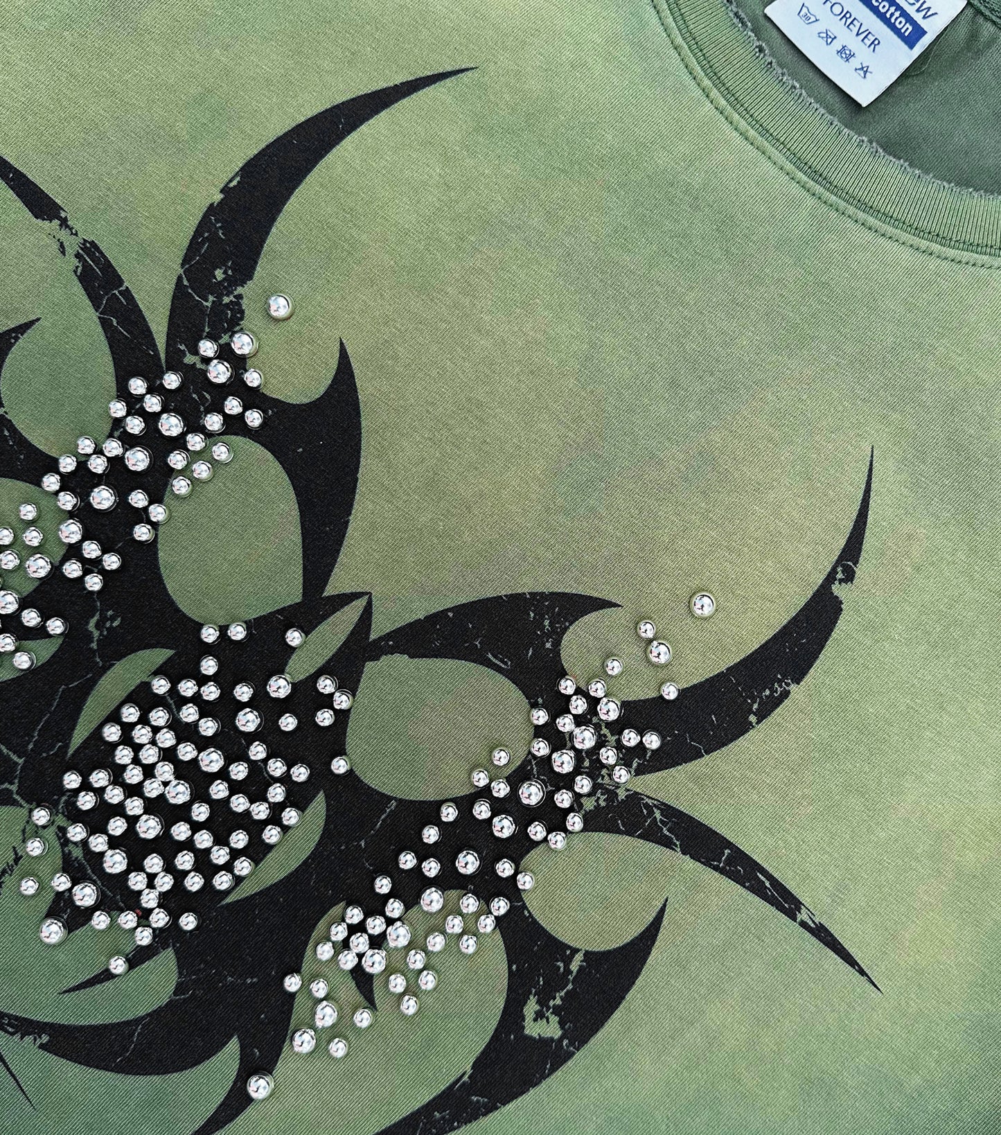 NeoStudded Tee Olive