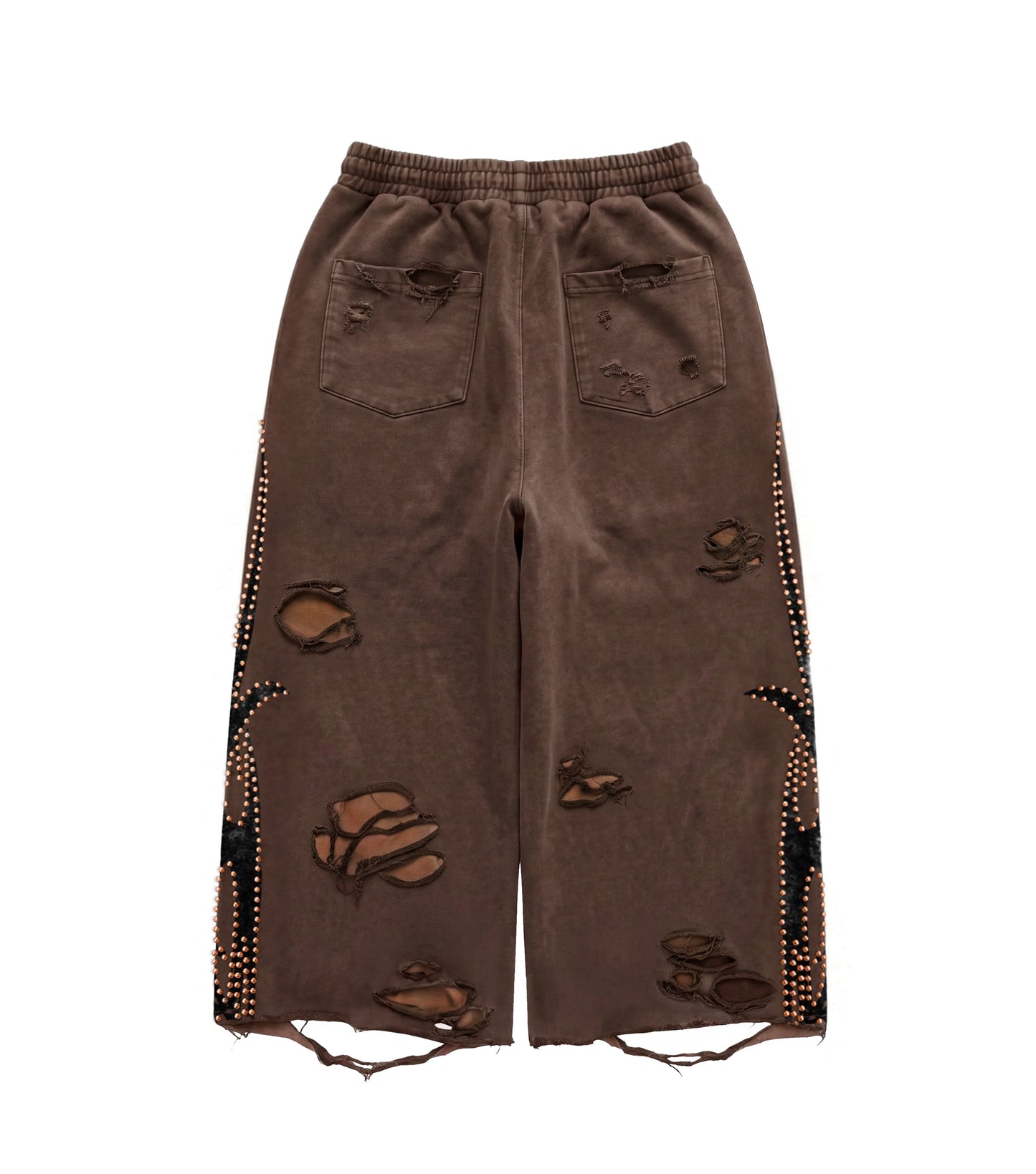 Rose Gold Studded Roach 3/4 Shorts
