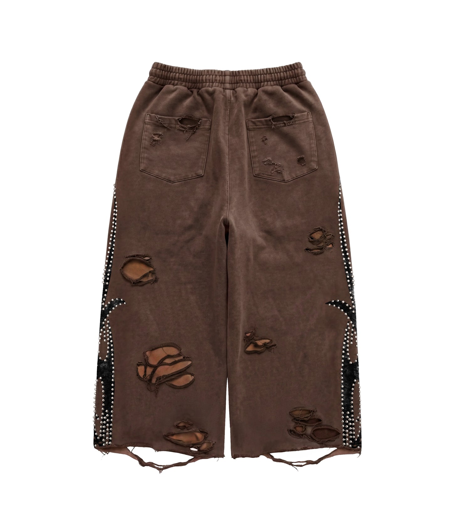 Silver Studded Roach 3/4 Shorts