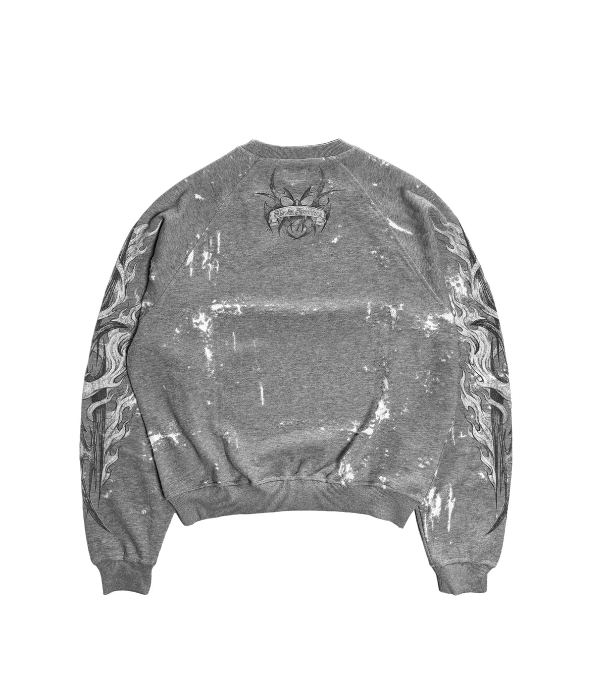 Earth Angel Eroded Crewneck Grey