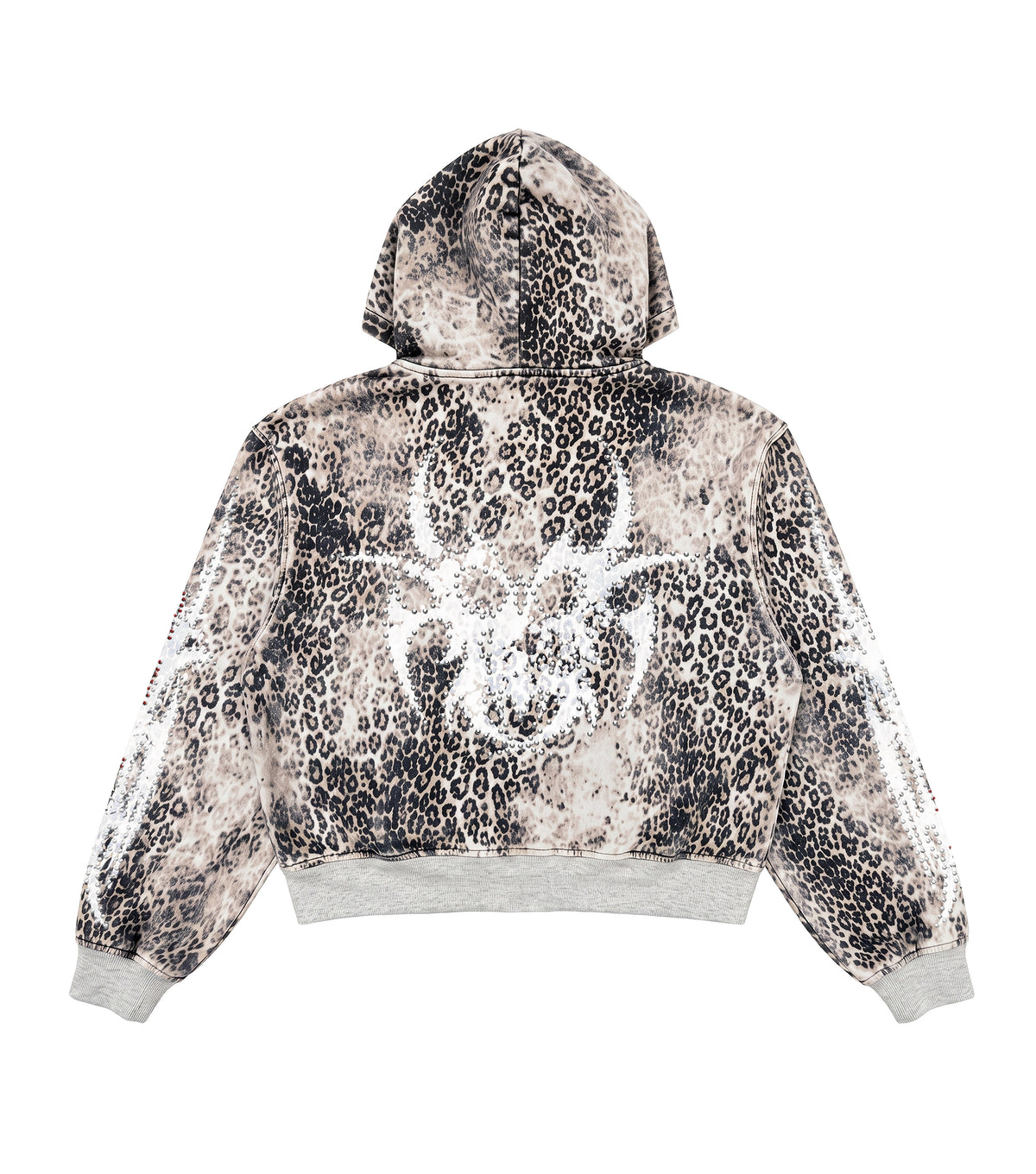 Leopard Studded Hoodie