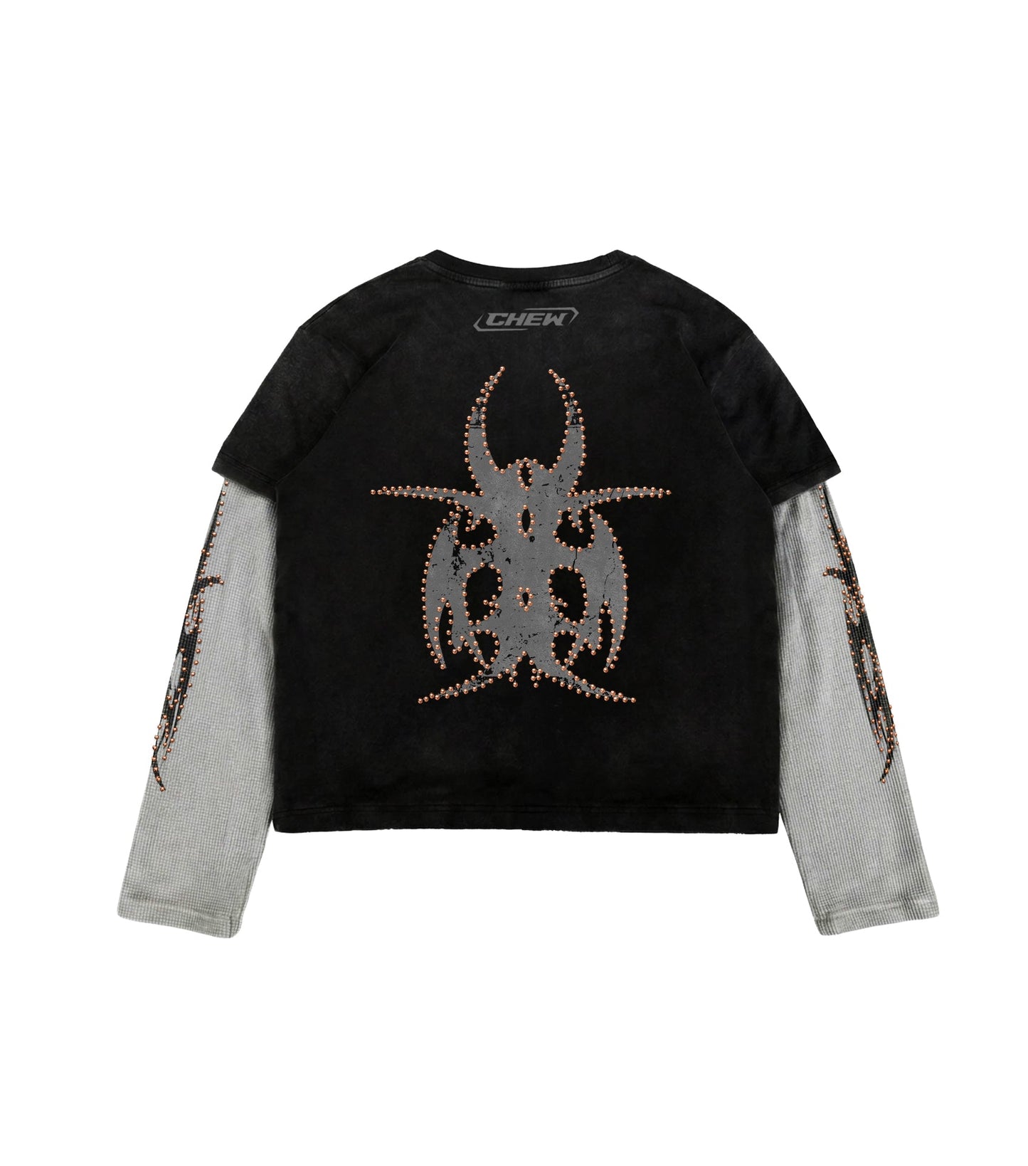 Black Roach Studded Longsleeve back