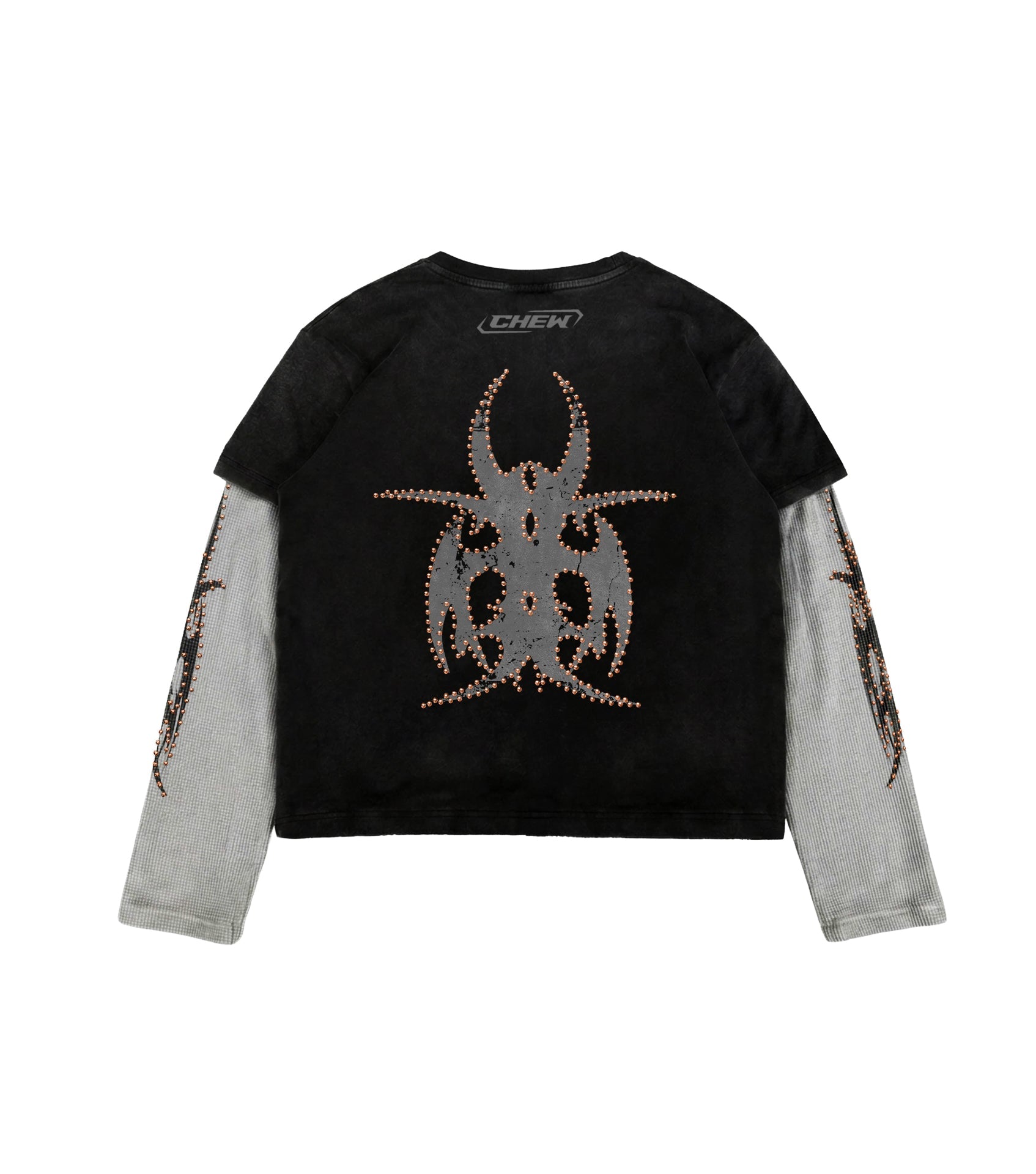 Black Roach Studded Longsleeve back