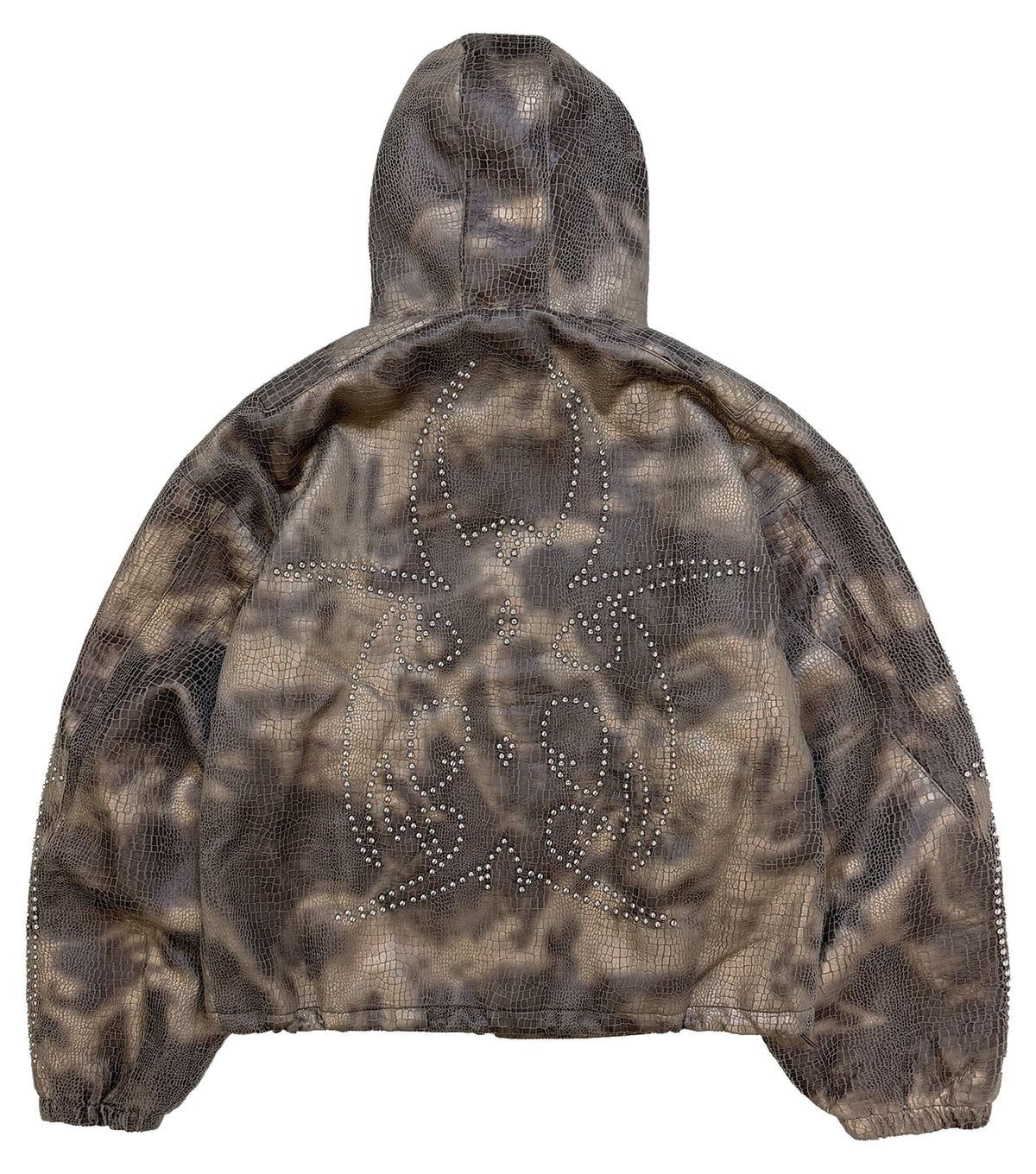 Studded Brown Reptilian Jacket