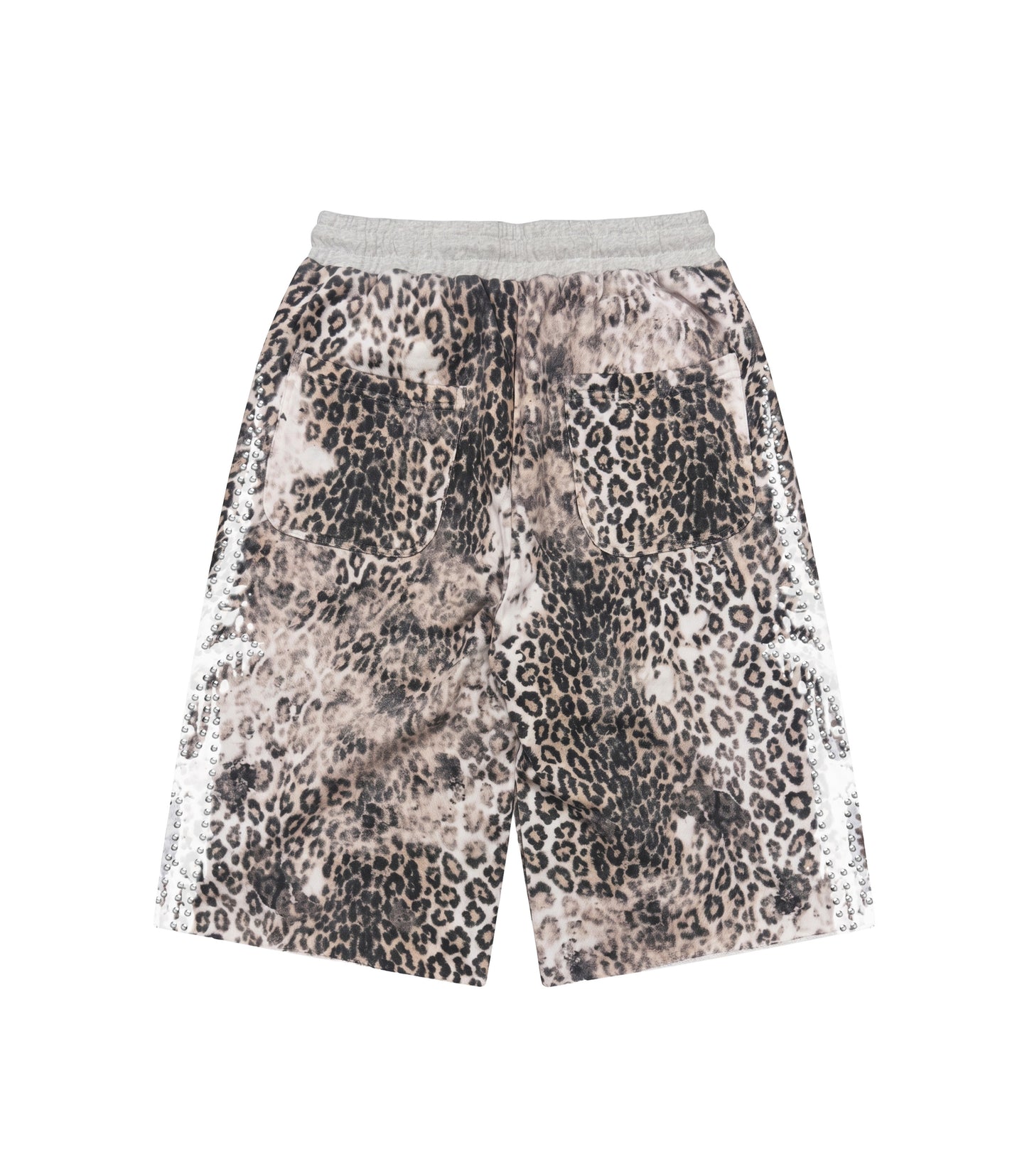 Leopard Studded Sweatshorts