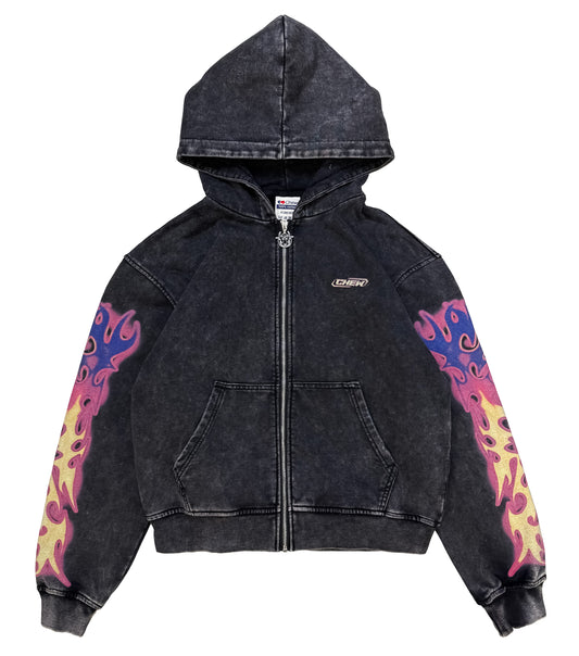 Static Zip-Up Hoodie